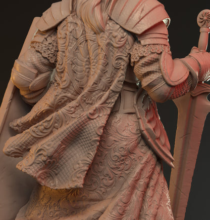 Lancelot, Human Knight Paladin | D&D TTRPG Miniature | Hardwitch Games