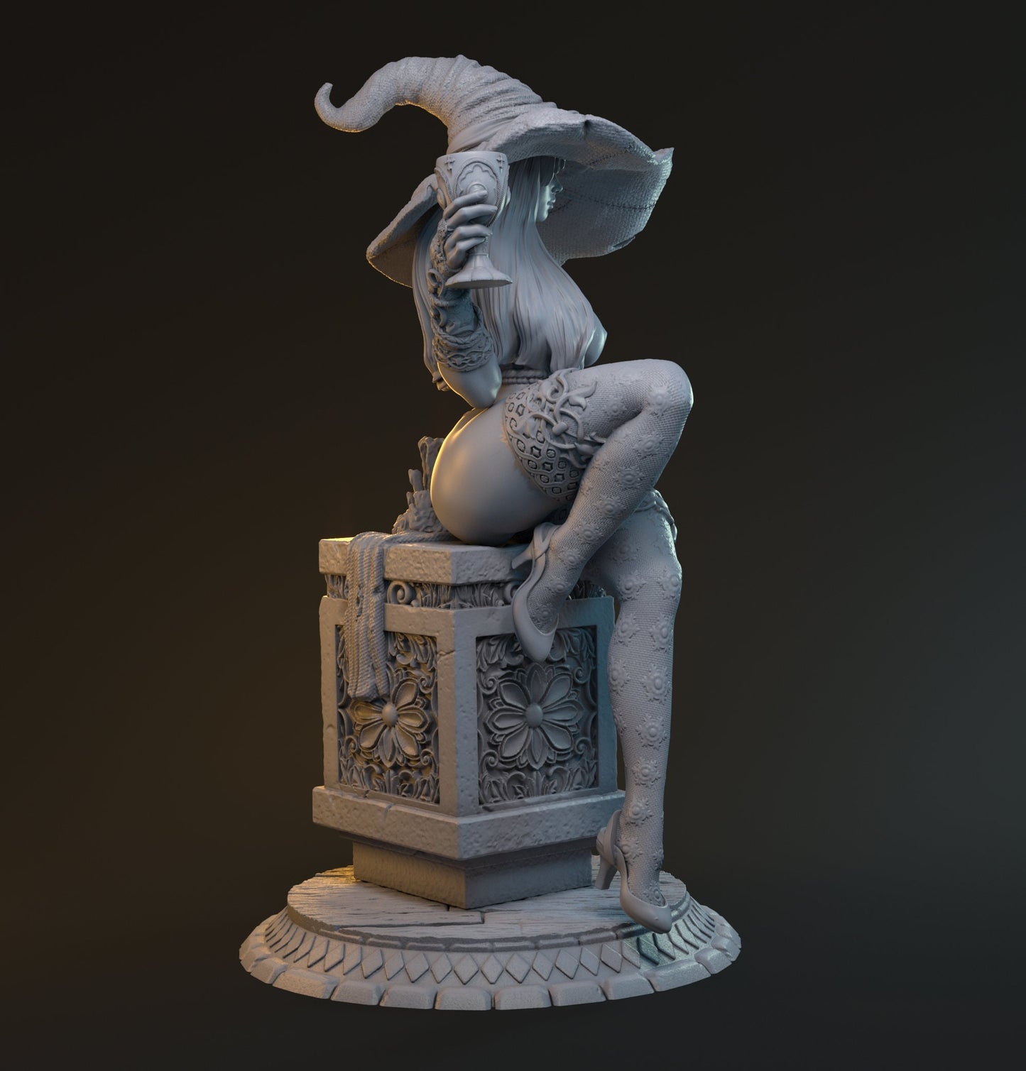 Merlin, Human Wizard Female | D&D TTRPG Miniature | Hardwitch Games