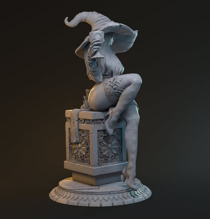 Merlin, Human Wizard Female | D&D TTRPG Miniature | Hardwitch Games