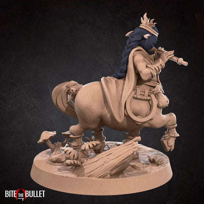 Centaur Bard | TABLETOP SCALE | D&D TTRPG Miniature | Bite the Bullet | Unpainted, Unplated Resin 8k