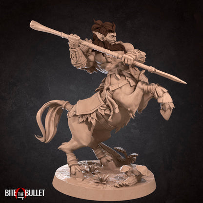 Centaur Druid | TABLETOP SCALE | D&D TTRPG Miniature | Bite the Bullet | Unpainted, Unplated Resin 8k