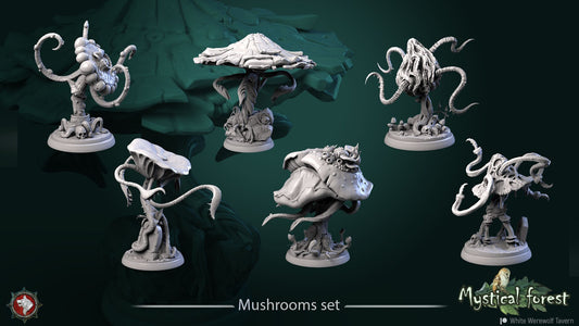 Mushrooms | TABLETOP SCALE | TTRPG Miniature | White Werewolf Tavern