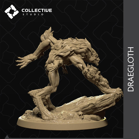 Draegloth, Monster Demon Creature | Tabletop Gaming Mini or Display Figure | Collective Studio