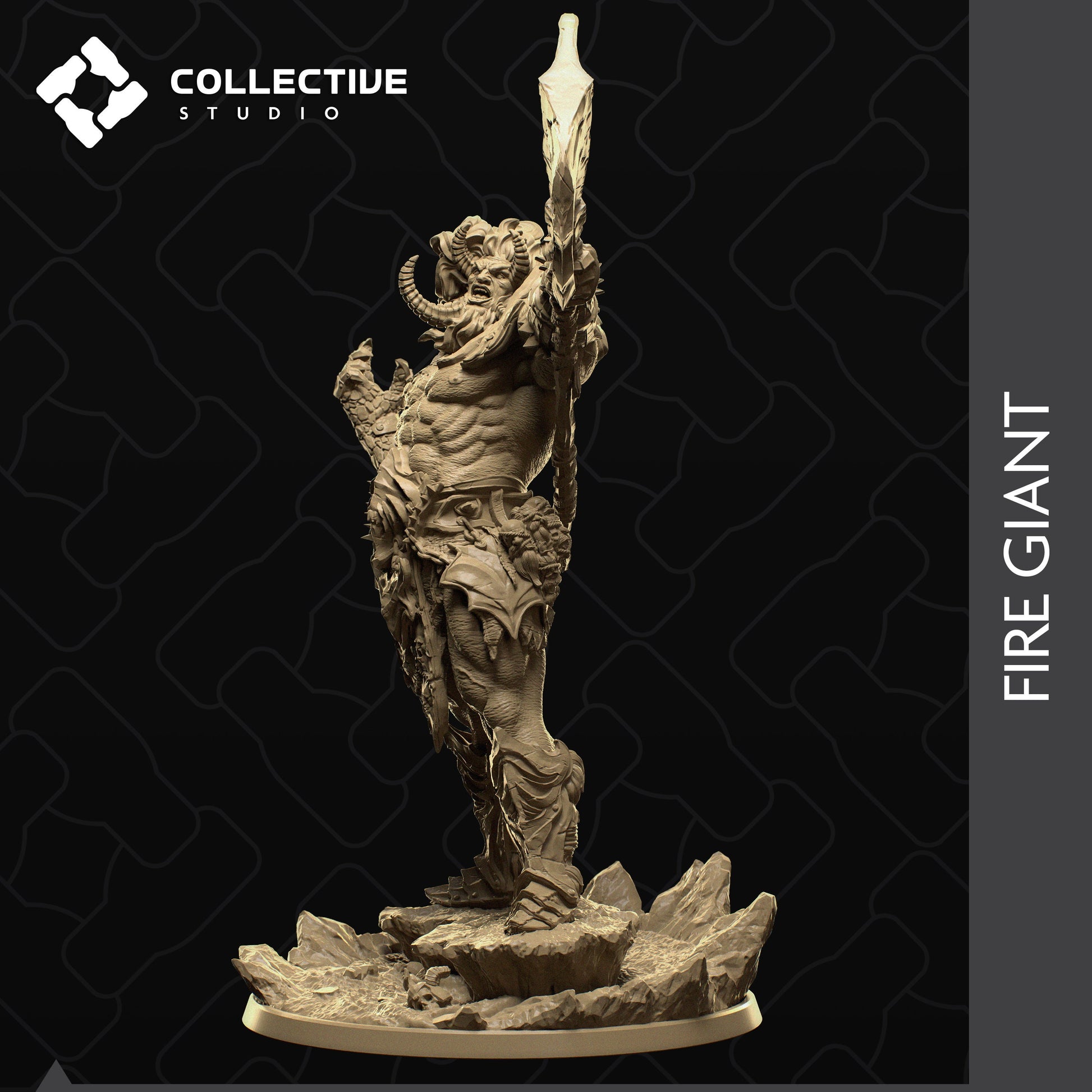 Fire Giant | Tabletop Gaming Mini or Display Figure | Collective Studio