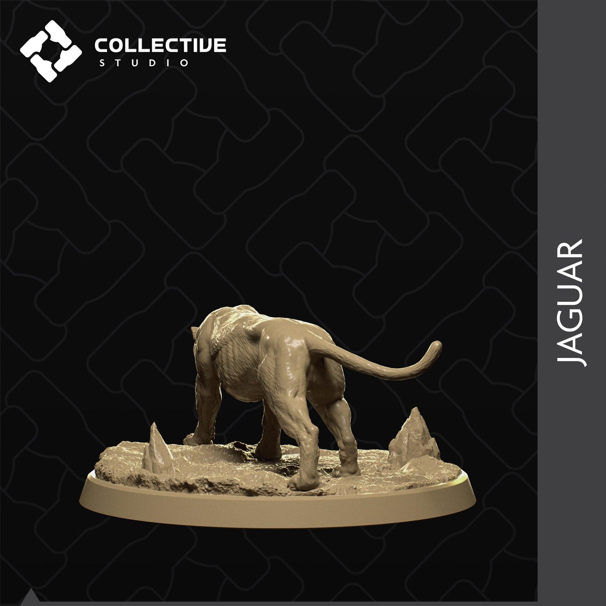 Panther, Big Cat | Tabletop Gaming Mini or Display Figure | Collective Studio