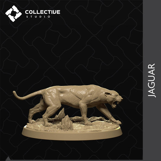 Panther, Big Cat | Tabletop Gaming Mini or Display Figure | Collective Studio