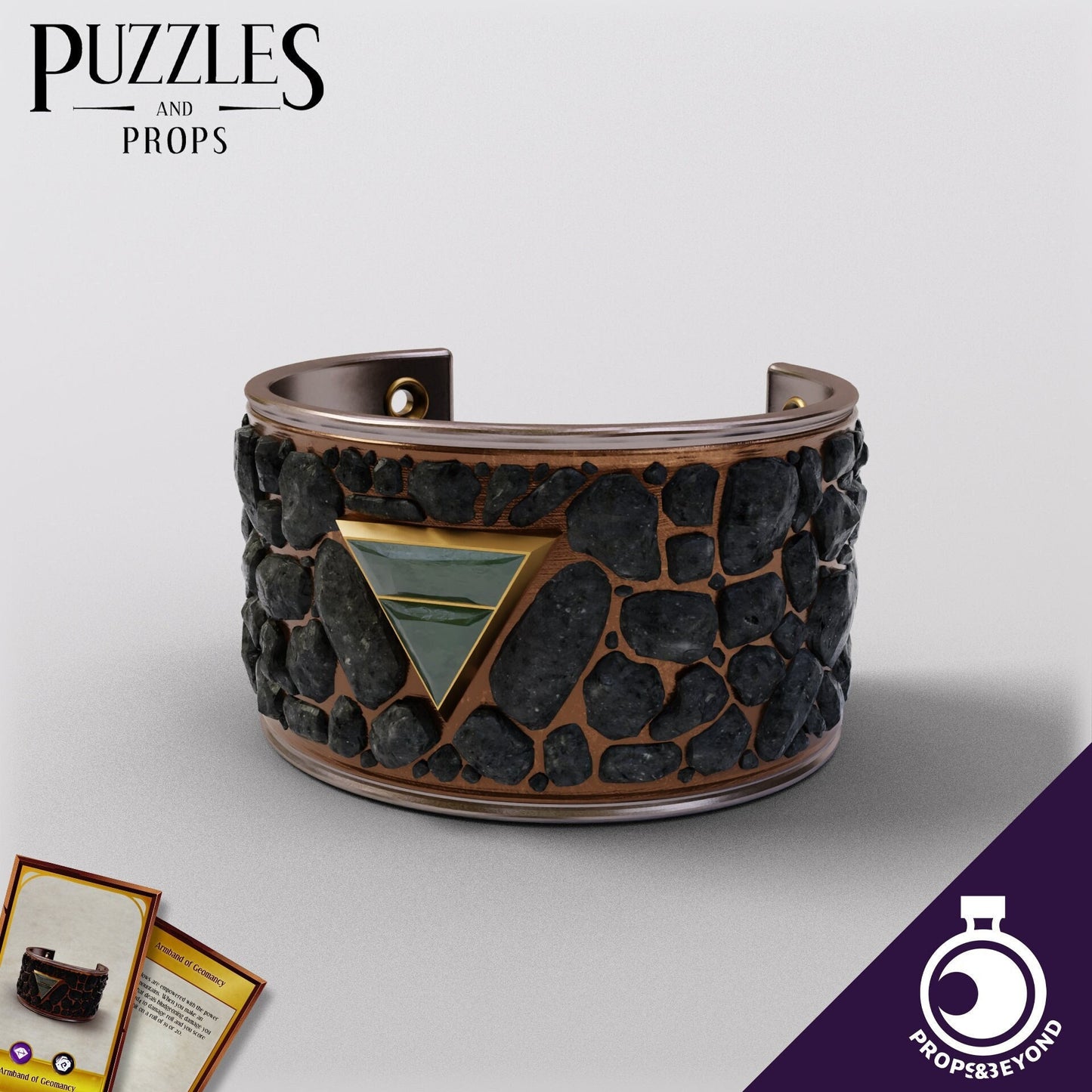 Armband of Geomancy | TTRPG LARP Gaming Prop | Puzzles & Props
