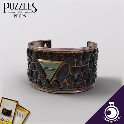 Armband of Geomancy | TTRPG LARP Gaming Prop | Puzzles & Props