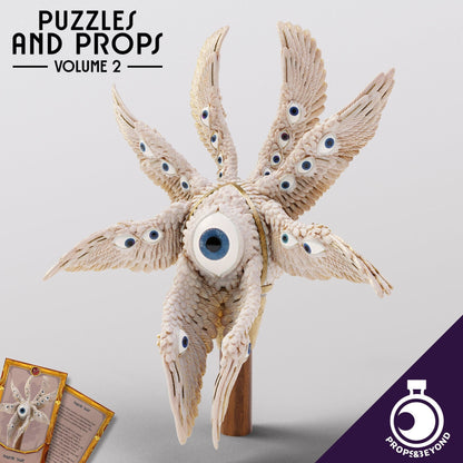 Angelic Staff Topper | TTRPG LARP Gaming Prop | Puzzles & Props