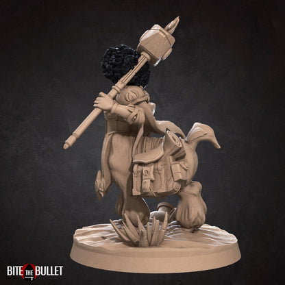 Centaur Alpaca Paladin | TABLETOP SCALE | D&D TTRPG Miniature | Bite the Bullet | Unpainted, Unplated Resin 8k