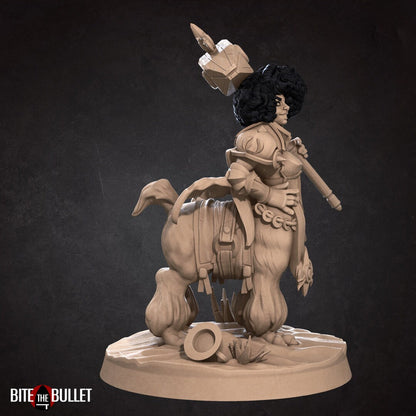 Centaur Alpaca Paladin | TABLETOP SCALE | D&D TTRPG Miniature | Bite the Bullet | Unpainted, Unplated Resin 8k
