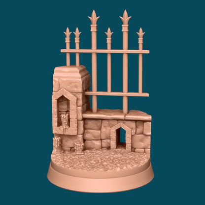 Graveyard Bases | TTRPG Miniature Sculpted Base | Awkward Penguin's Minis