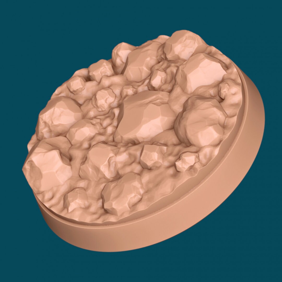 Ruins Bases | TTRPG Miniature Sculpted Base | Awkward Penguin's Minis