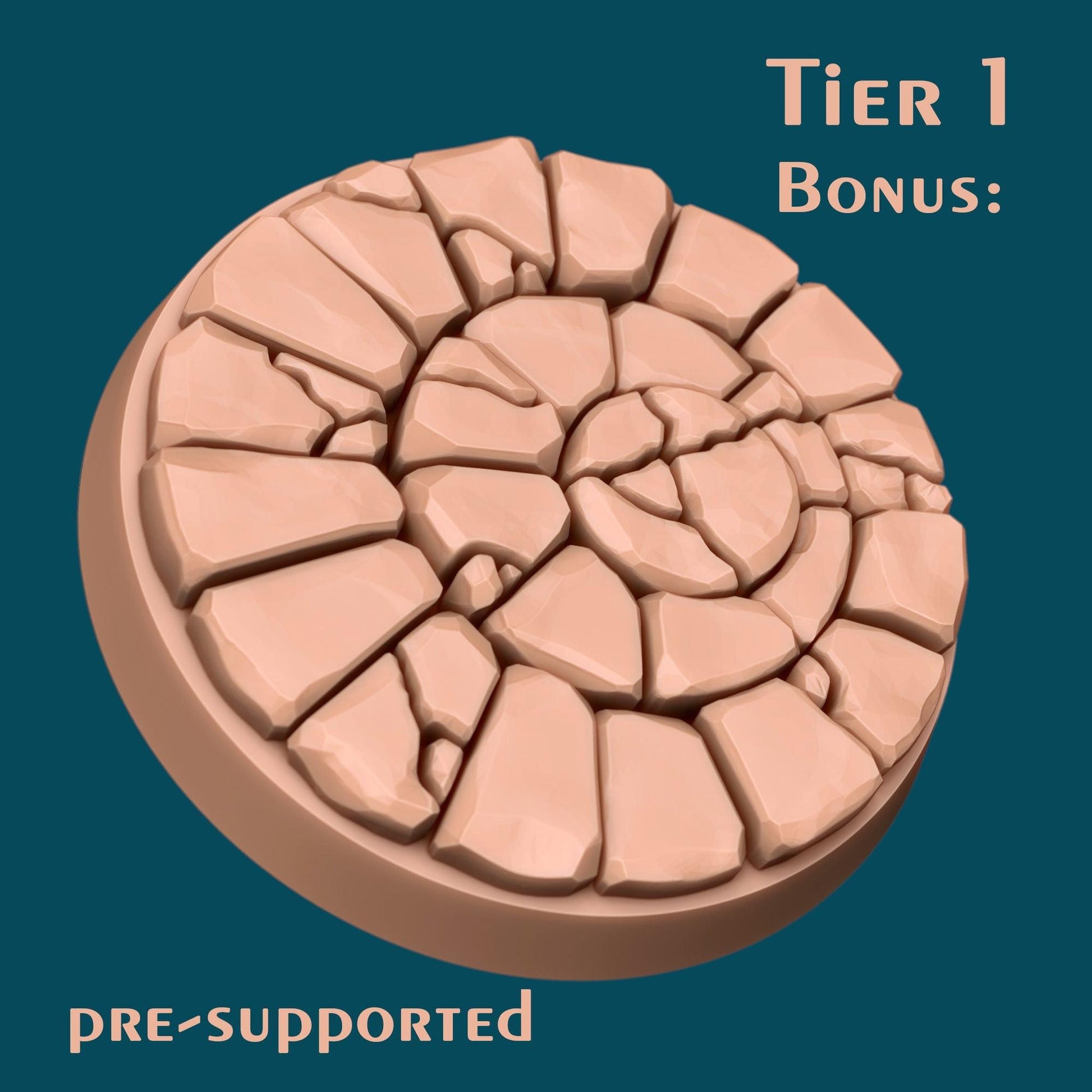 Streets and Pavements Bases | TTRPG Miniature Sculpted Base | Awkward Penguin's Minis