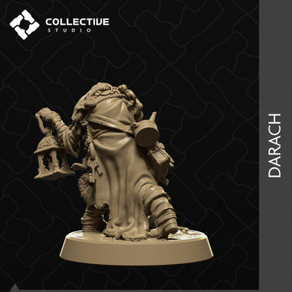 Darach, Hunchback Gothic Human | Tabletop Gaming Mini or Display Figure | Collective Studio