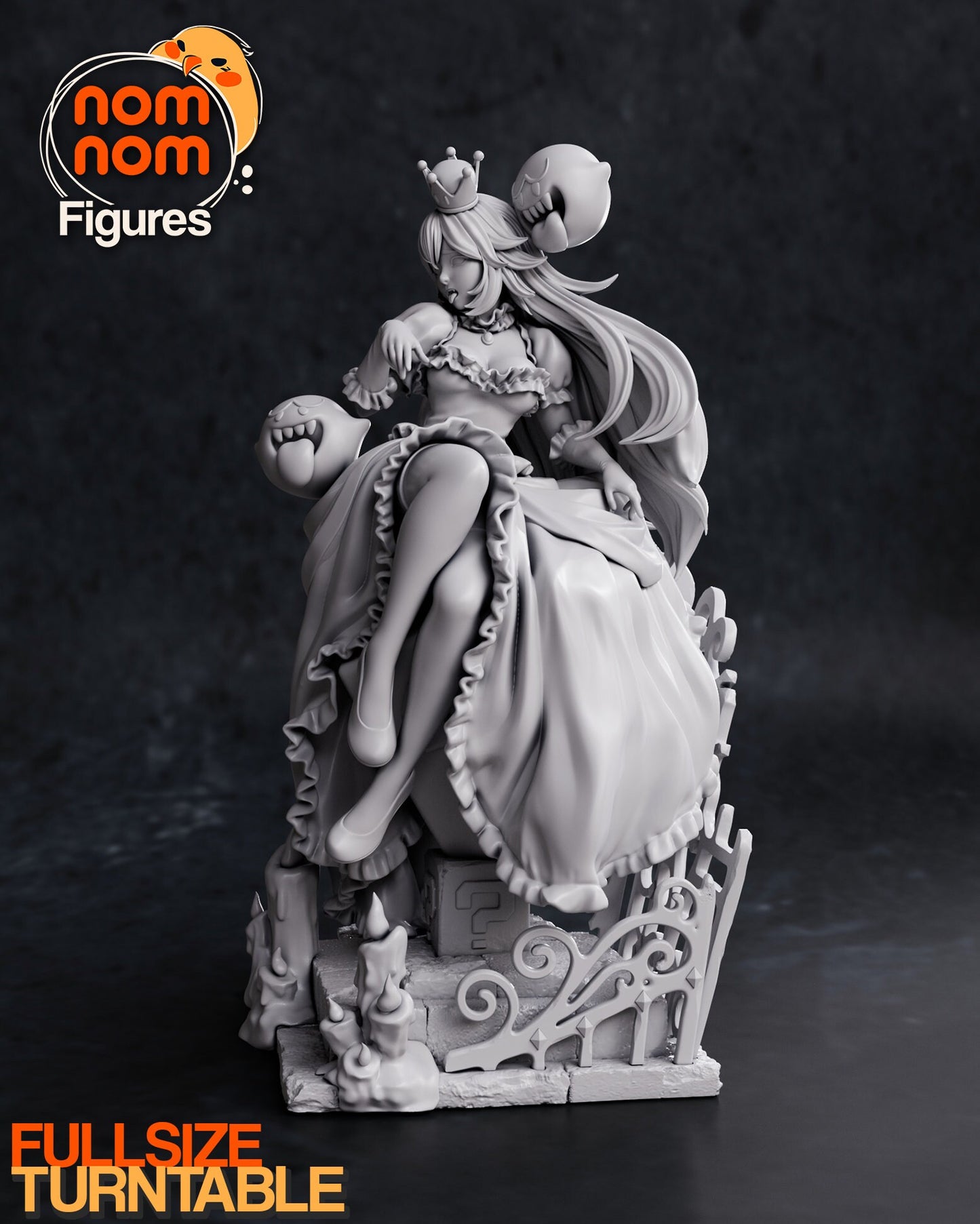 Super Spooky Cutie | Resin Garage Kit Figure Video Game Fan Art | Nomnom Figures