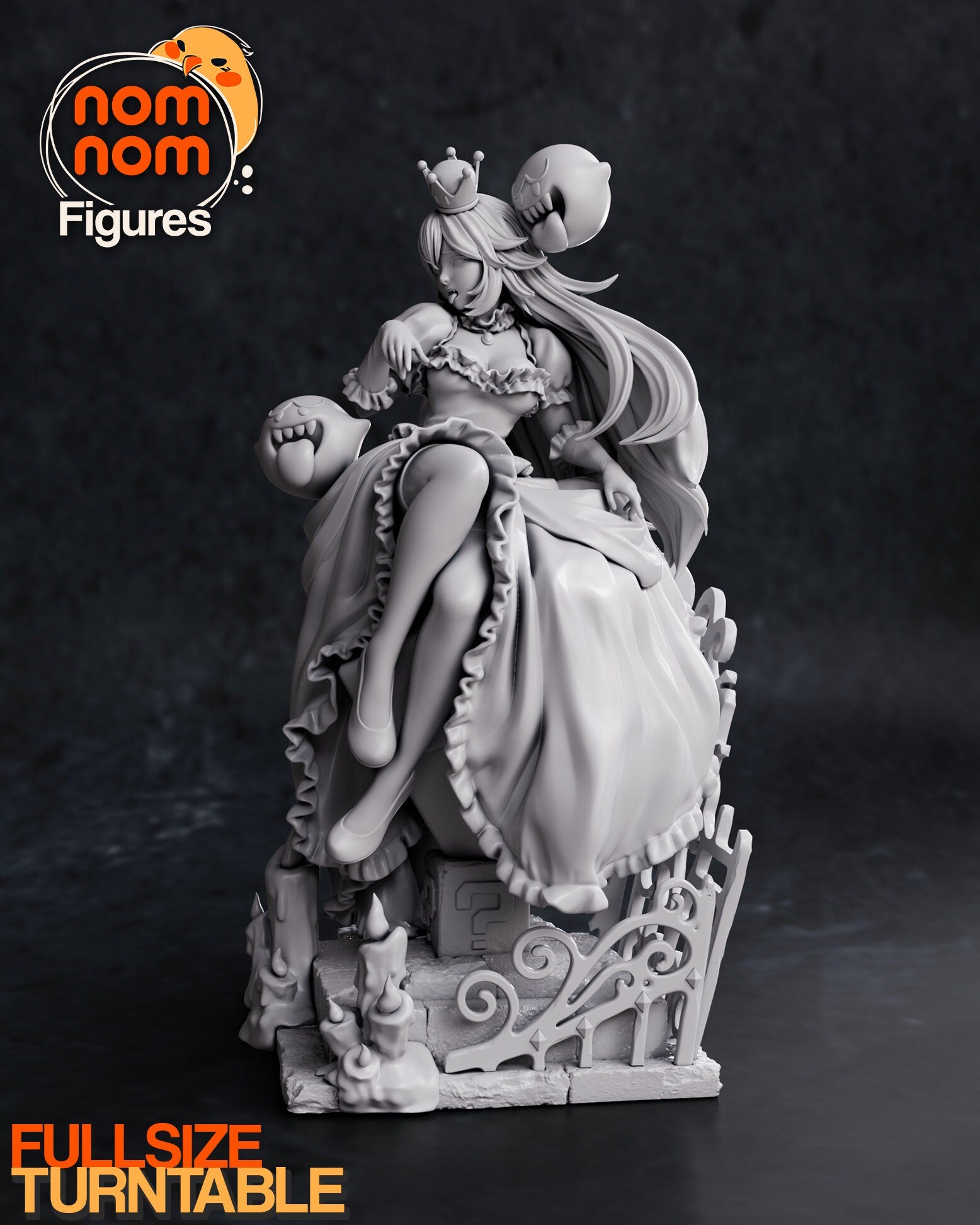 Super Spooky Cutie | Resin Garage Kit Figure Video Game Fan Art | Nomnom Figures