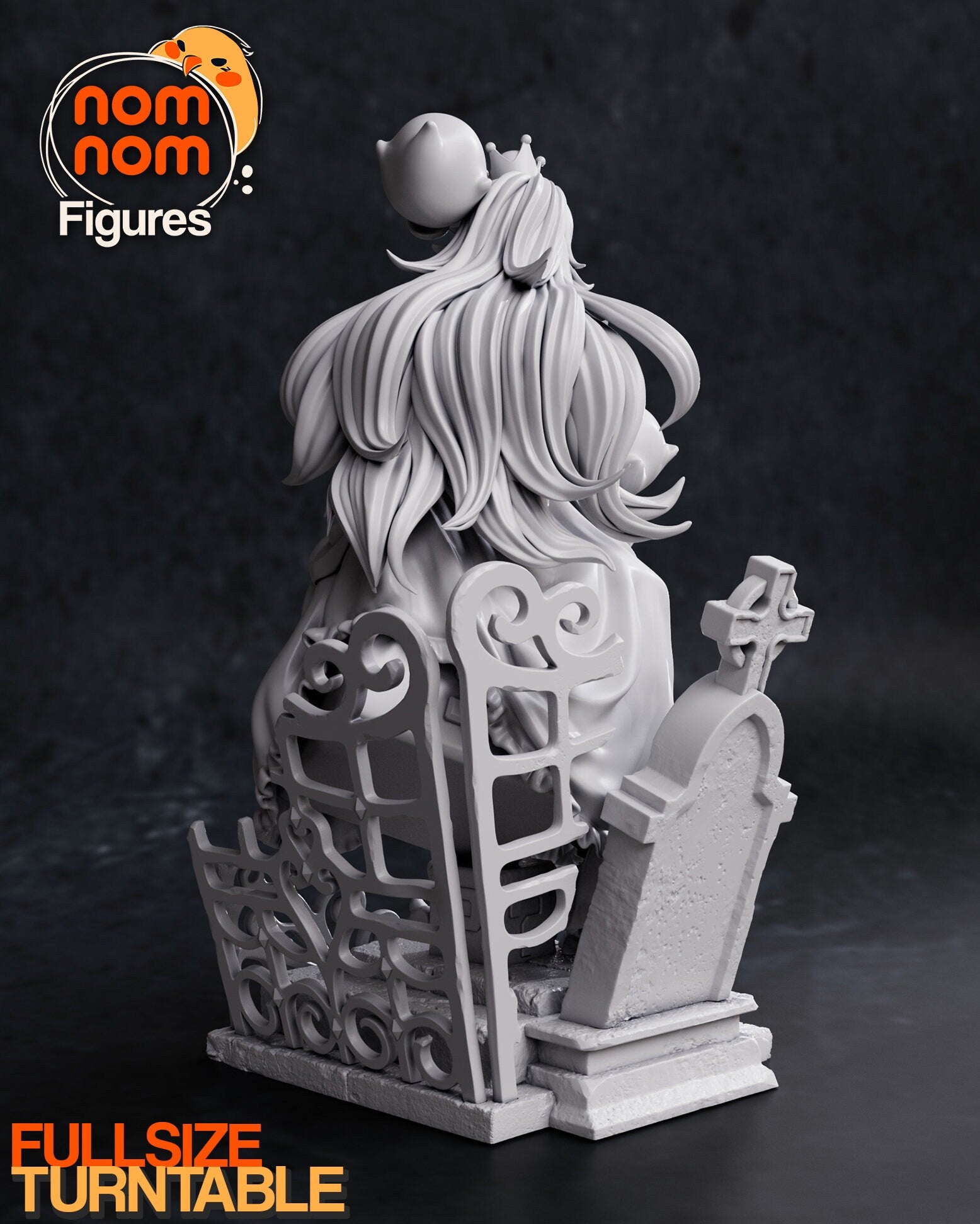 Super Spooky Cutie | Resin Garage Kit Figure Video Game Fan Art | Nomnom Figures
