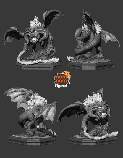 Chibi Balrog | Resin Garage Kit Figure Movie Book Fan Art | Nomnom Figures