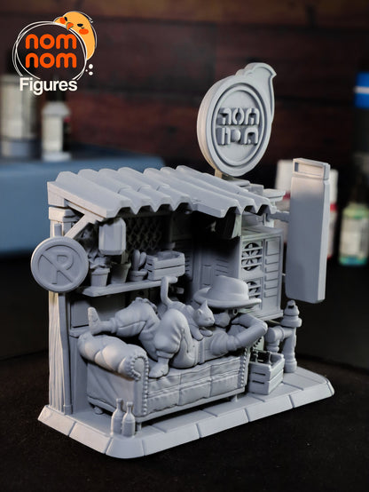 Chibi Stray Kitty | Resin Garage Kit Figure Video Game Fan Art | Nomnom Figures