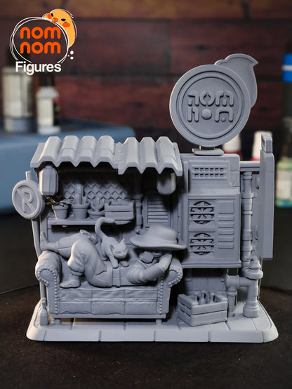 Chibi Stray Kitty | Resin Garage Kit Figure Video Game Fan Art | Nomnom Figures