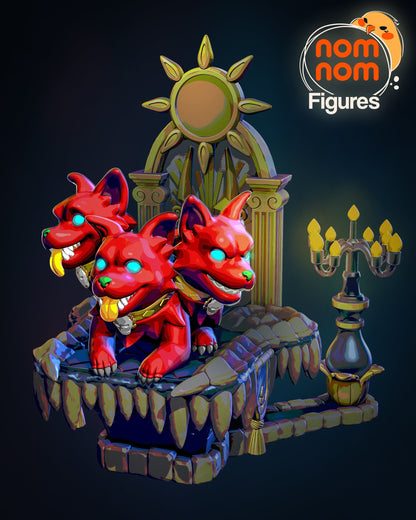 Chibi Cerberus | Resin Garage Kit Figure Video Game Fan Art | Nomnom Figures