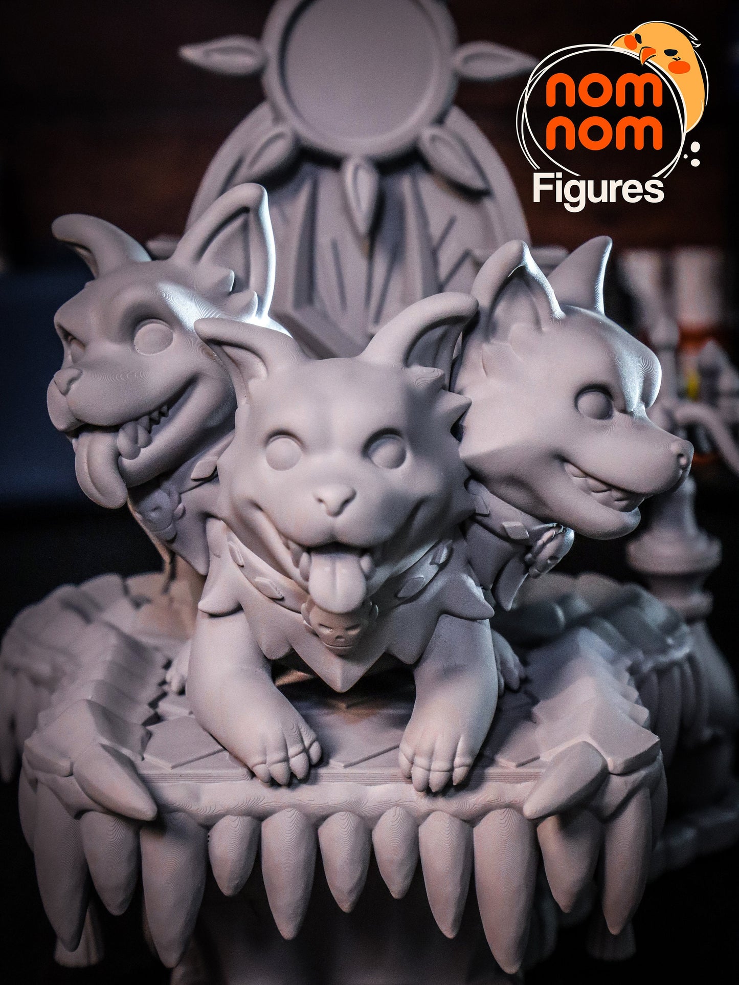 Chibi Cerberus | Resin Garage Kit Figure Video Game Fan Art | Nomnom Figures