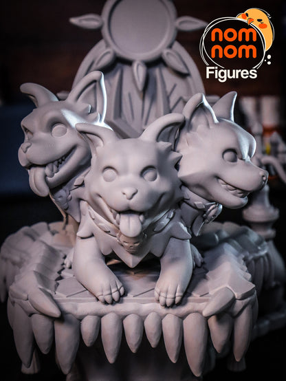 Chibi Cerberus | Resin Garage Kit Figure Video Game Fan Art | Nomnom Figures