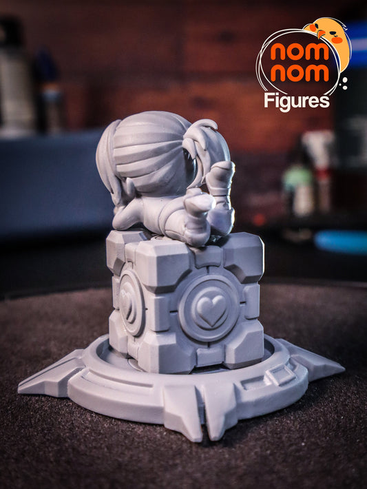 Chibi Test Subject | Resin Garage Kit Figure Video Game Fan Art | Nomnom Figures