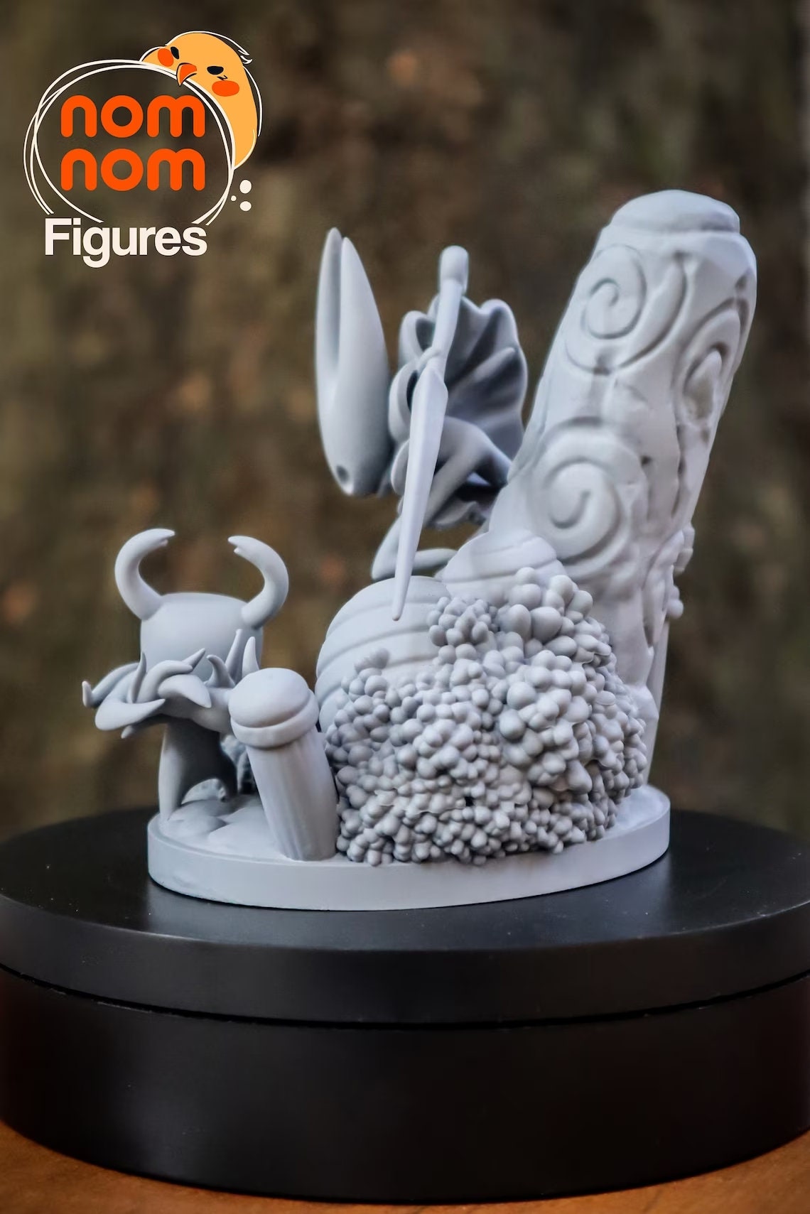 Knight and Hornet | Resin Garage Kit Figure Video Game Fan Art | Nomnom Figures