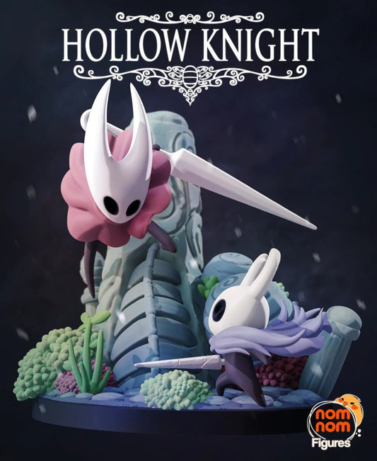 Knight and Hornet | Resin Garage Kit Figure Video Game Fan Art | Nomnom Figures