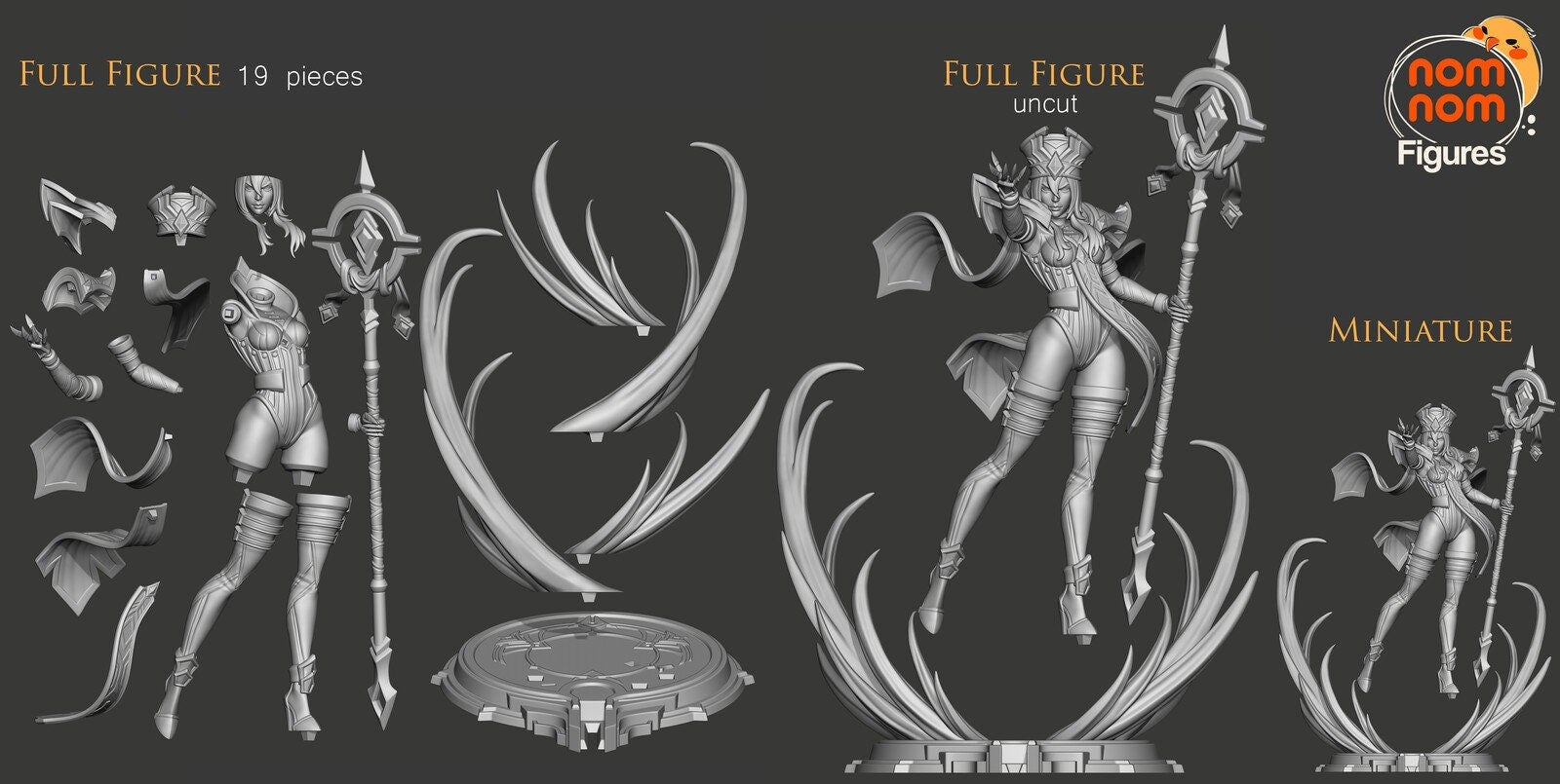 Scarlet Inquisitor | Resin Garage Kit Figure Video Game Fan Art | Nomnom Figures