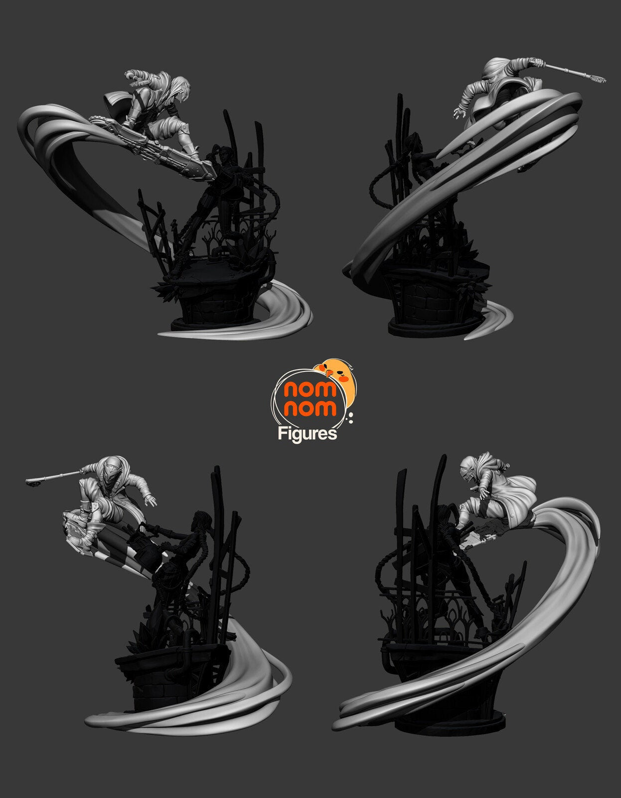 Loose Cannon | Resin Garage Kit Figure Show Video Game Fan Art | Nomnom Figures