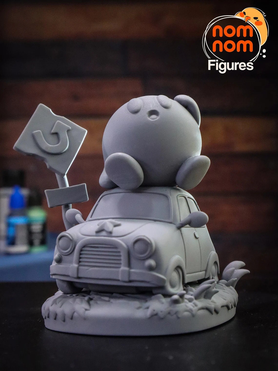 Little Pink Vacuum Ball | Resin Garage Kit Figure Game Fan Art | Nomnom Figures