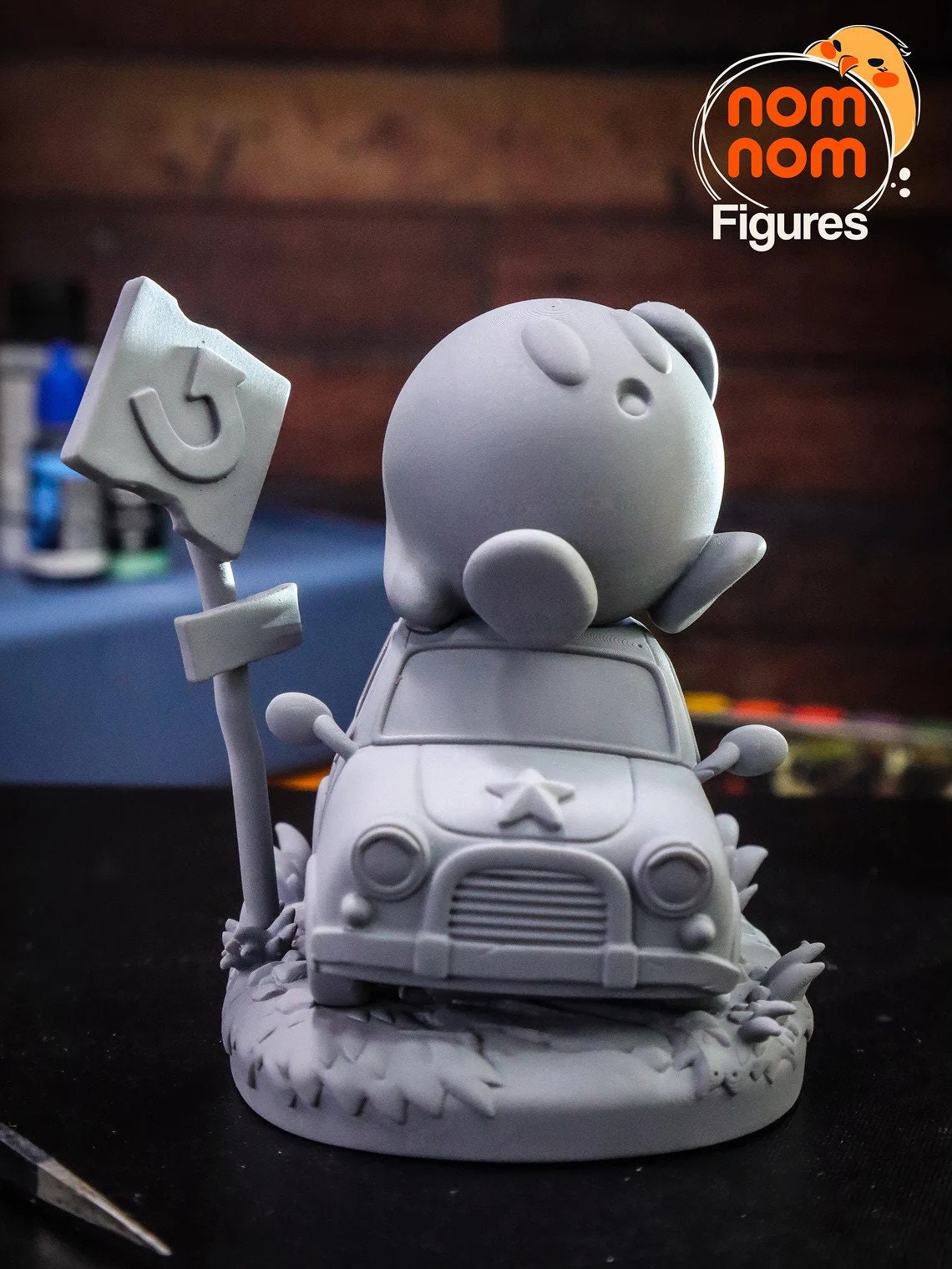 Little Pink Vacuum Ball | Resin Garage Kit Figure Game Fan Art | Nomnom Figures