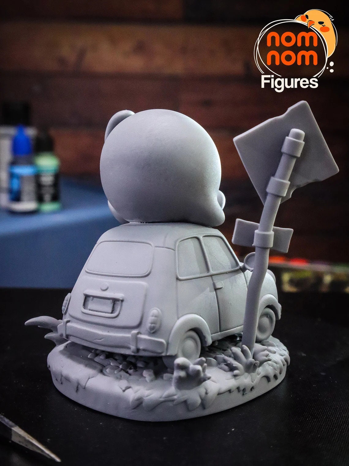 Little Pink Vacuum Ball | Resin Garage Kit Figure Game Fan Art | Nomnom Figures