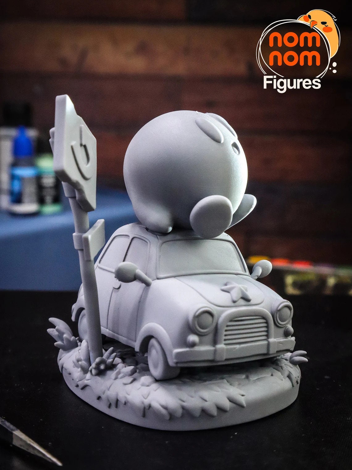 Little Pink Vacuum Ball | Resin Garage Kit Figure Game Fan Art | Nomnom Figures