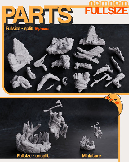 War God | Resin Garage Kit Figure Video Game Fan Art | Nomnom Figures