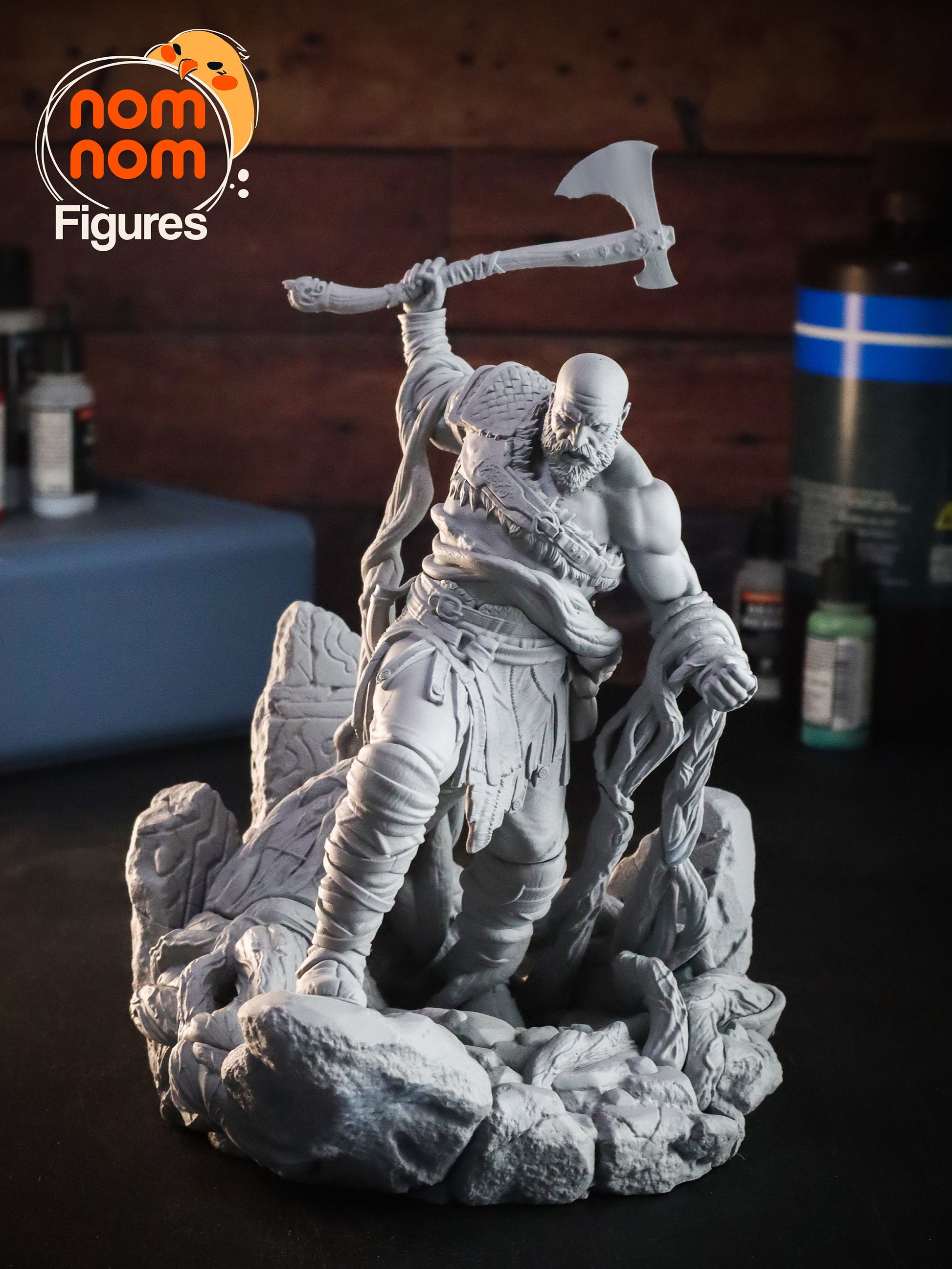 War God | Resin Garage Kit Figure Video Game Fan Art | Nomnom Figures