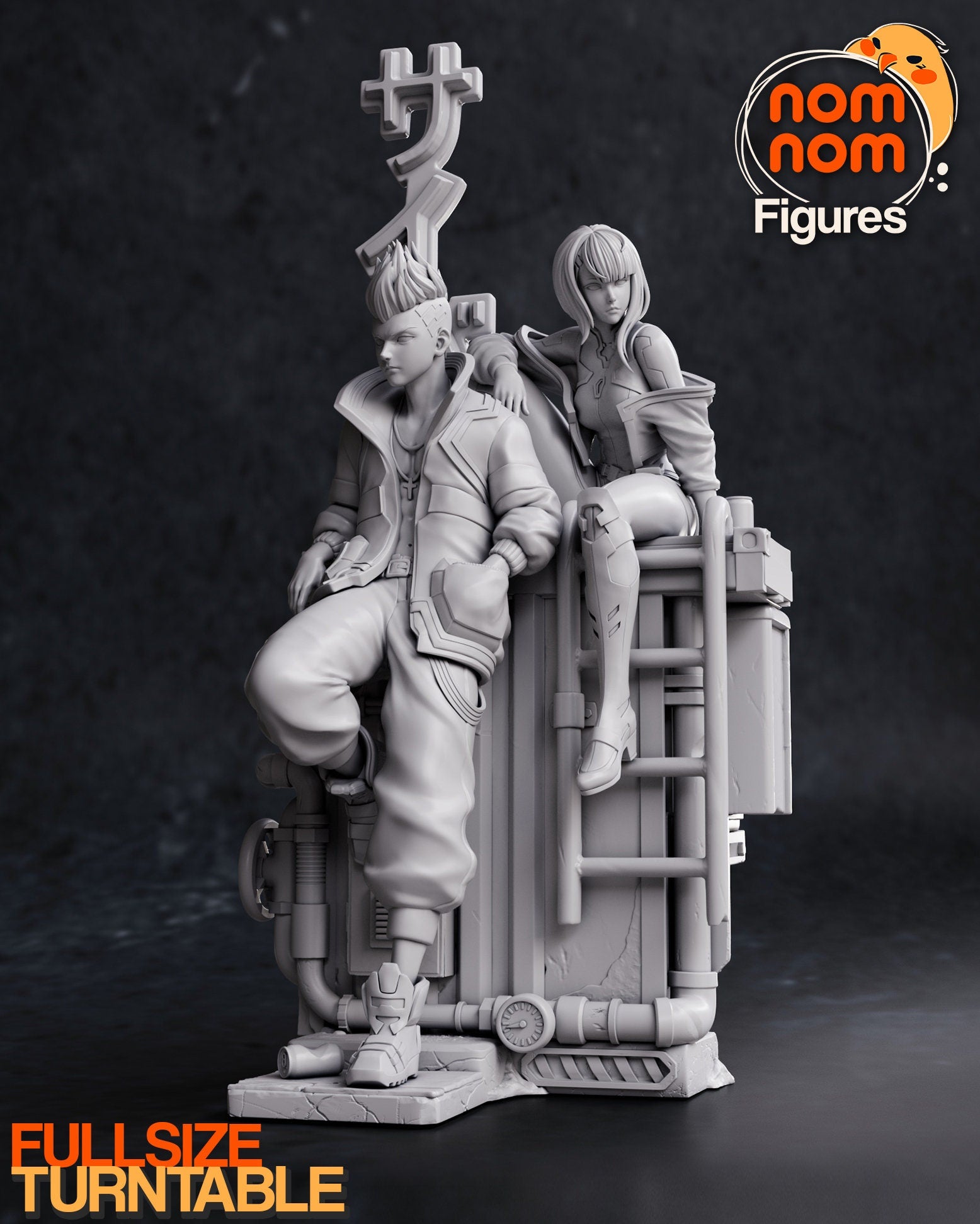 Moon-Crossed Lovers | Resin Garage Kit Figure Anime Fan Art | Nomnom Figures