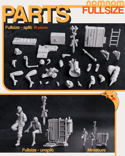 Moon-Crossed Lovers | Resin Garage Kit Figure Anime Fan Art | Nomnom Figures