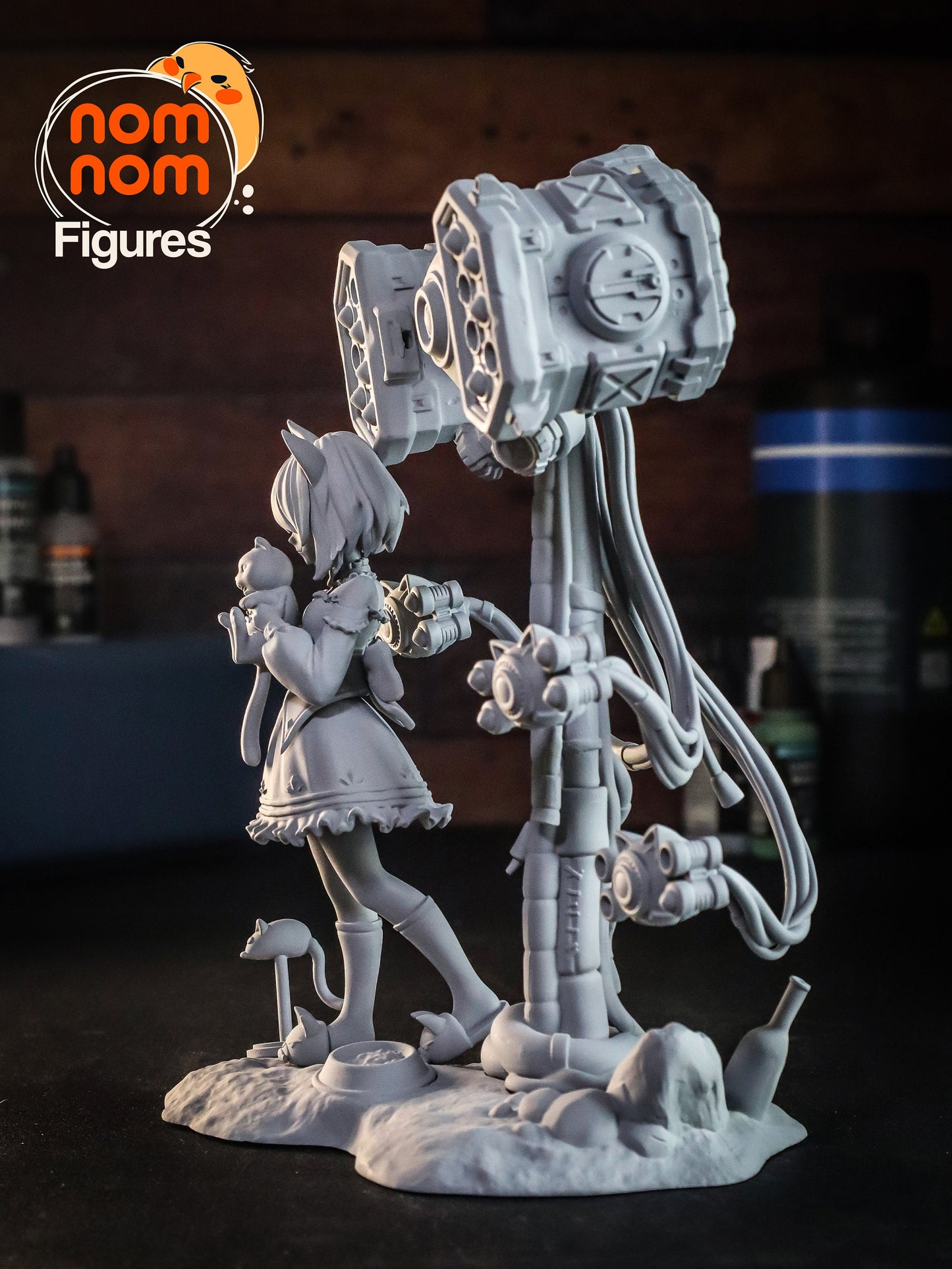 Luna x Tofu | Resin Garage Kit Figure Original Character | Nomnom Figures