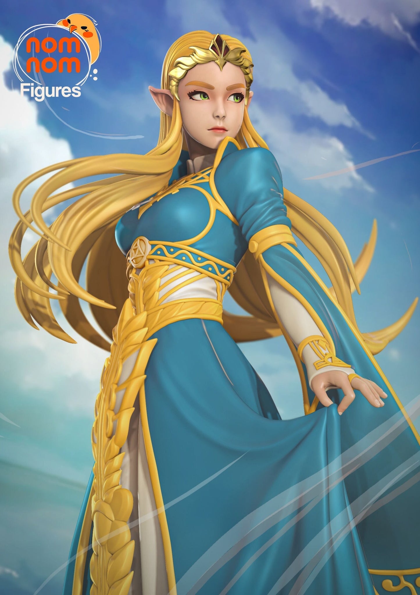 Powerful Princess | Resin Garage Kit Figure Video Game Fan Art | Nomnom Figures