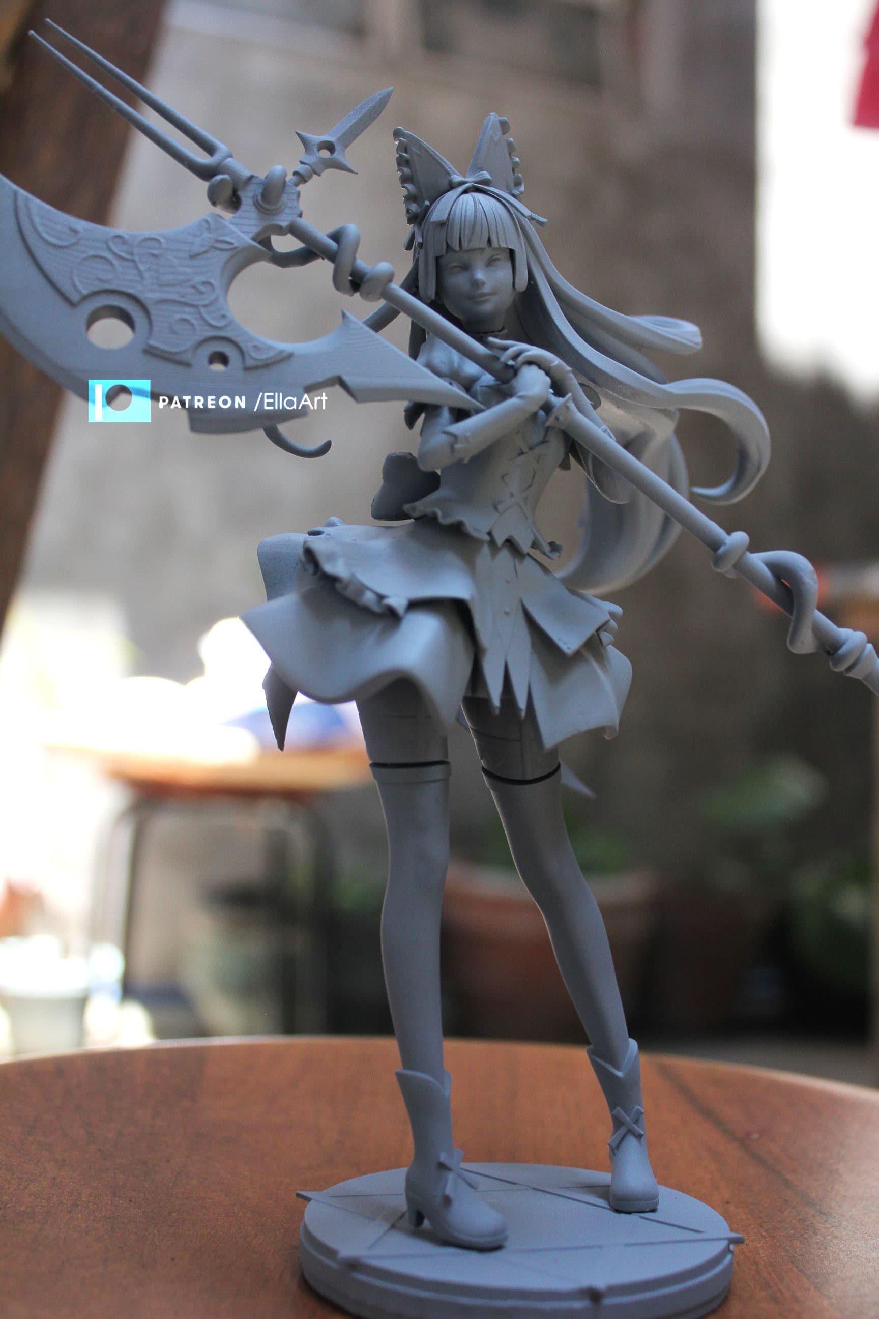 Axe Girl | Resin Garage Kit Figure Anime Fan Art | Nomnom Figures