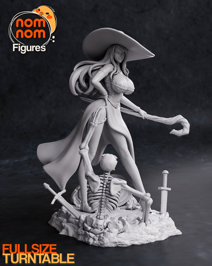 Witchy Hero | Resin Garage Kit Figure Video Game Fan Art | Nomnom Figures