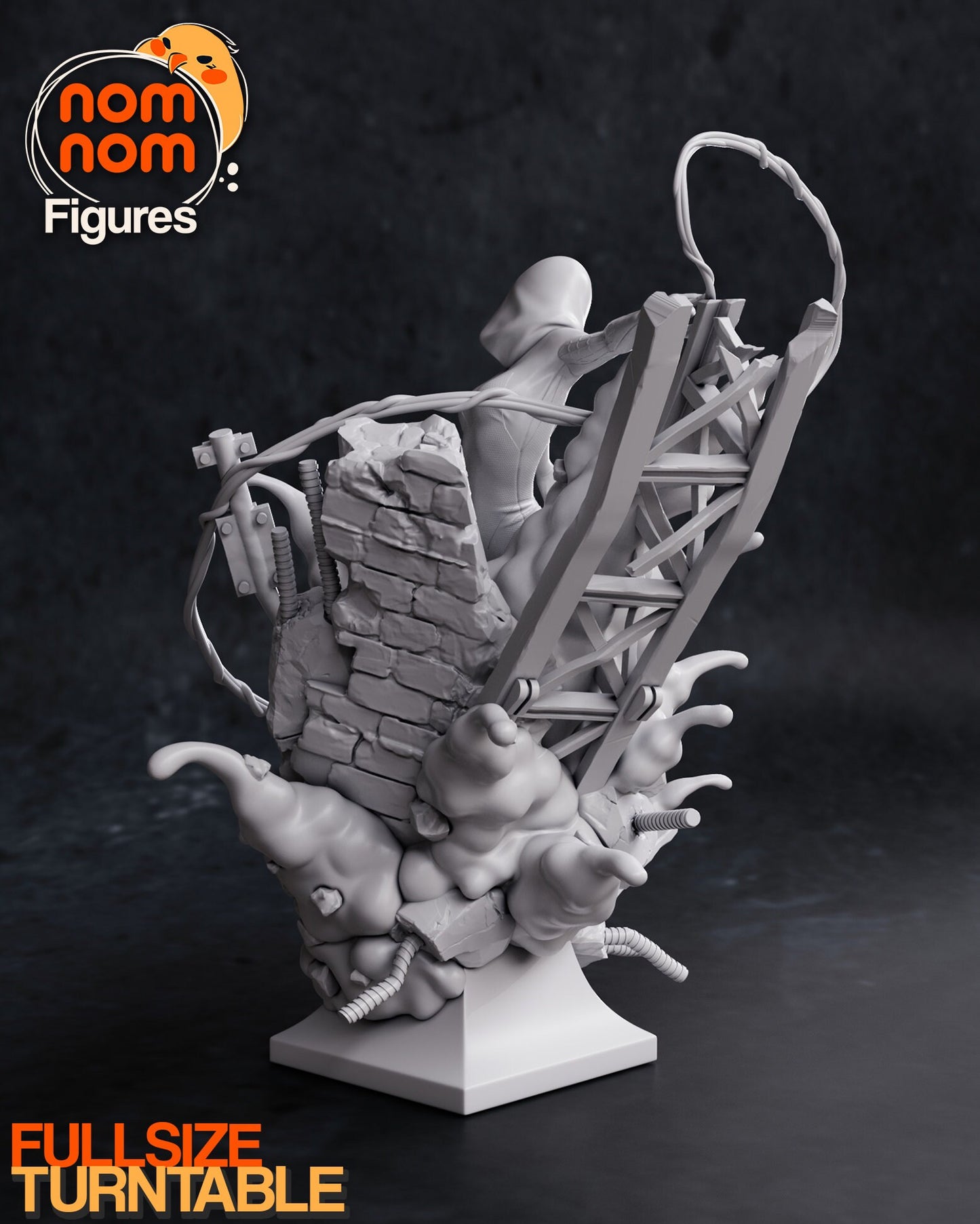 White Spider | Resin Garage Kit Figure Movie Comic Fan Art | Nomnom Figures
