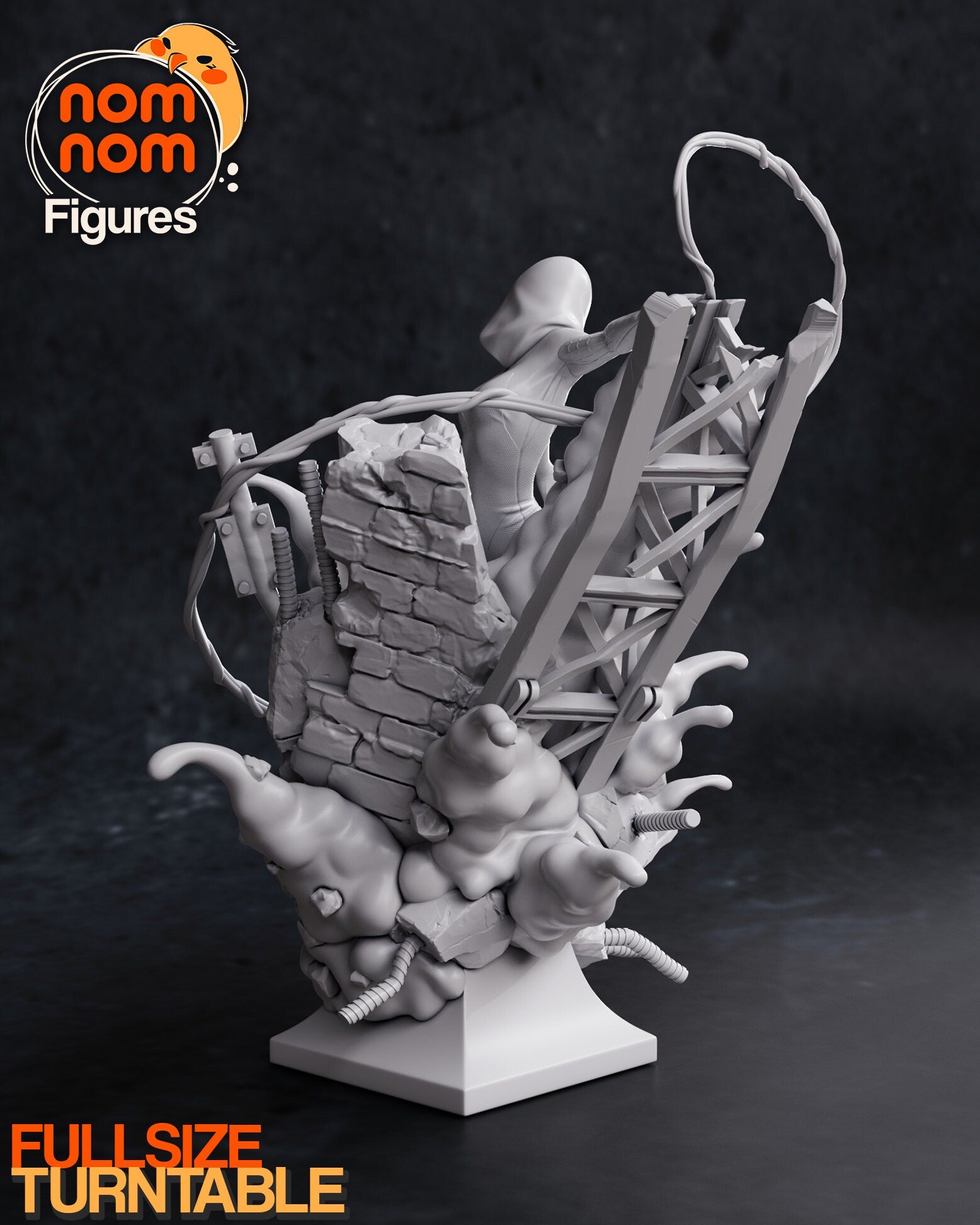 White Spider | Resin Garage Kit Figure Movie Comic Fan Art | Nomnom Figures