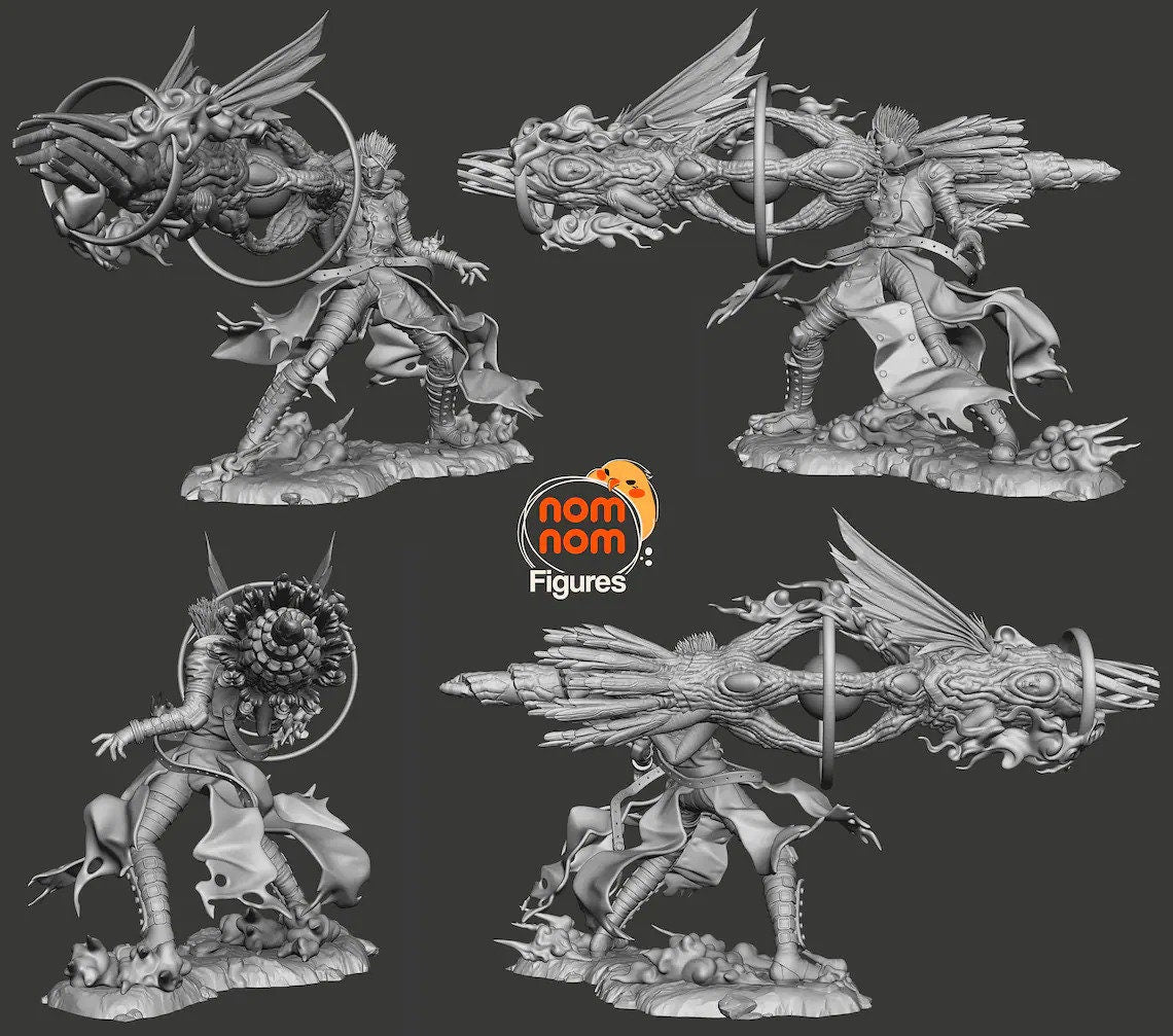 Sixty Billion Double Dollar Man | Resin Garage Kit Figure Anime Fan Art | Nomnom Figures