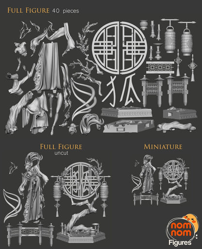 Winter Plum | Resin Garage Kit Figure Original Character | Nomnom Figures