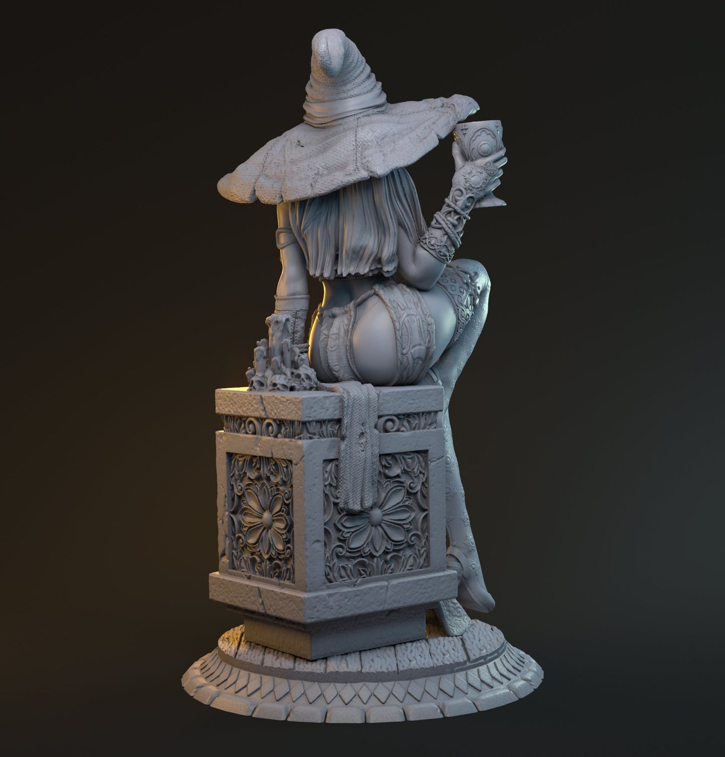 Merlin, Human Wizard Female | D&D TTRPG Miniature | Hardwitch Games